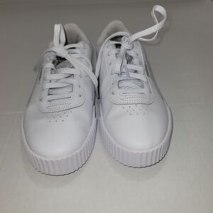 Puma Ladies' Carina Platform Shoes ~‎ White Size US Women's 8